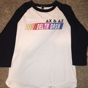 Delta zeta 3/4 sleeve shirt